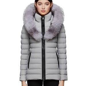 Mackage Kadalina-X Fox Fur Trim Light Down Coat